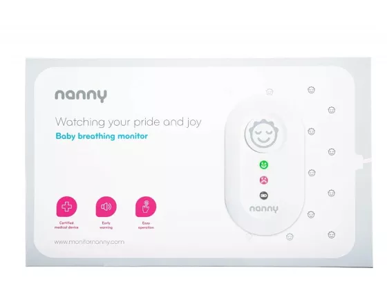 Nanny BM-02 – Moniteur respiratoire bébé fiable et sans contact Nanny BM-02 – Moniteur respiratoire bébé fiable et sans contact